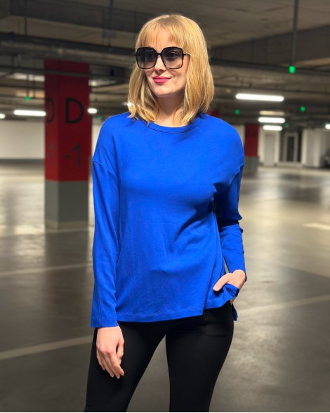 Triko dámské Cos modré dlouhý rukáv